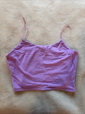 Fashion Nova Lilac Spaghetti Strap Crop Cami Size Small